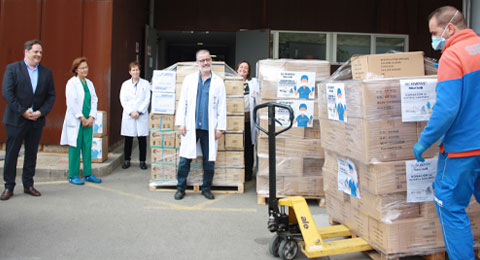 MARNYS combate el desabastecimiento ante la crisis del coronavirus: dona más de 120.000 unidades de material de protección sanitario