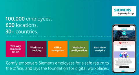 Descubre 'Comfy', la app de Siemens que facilita un entorno laboral más seguro y personalizado